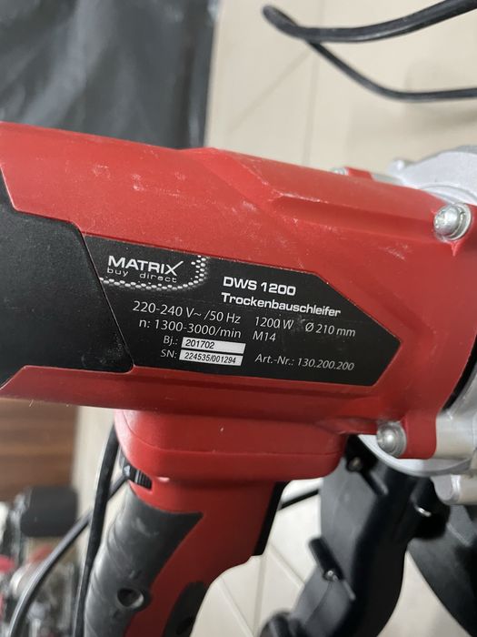 Електрична шліфувальна машина Matrix DWS 1200