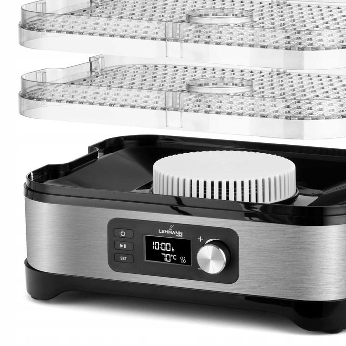 suszarka do grzybów owoców warzyw termoobieg timer pojemna 450w 5x