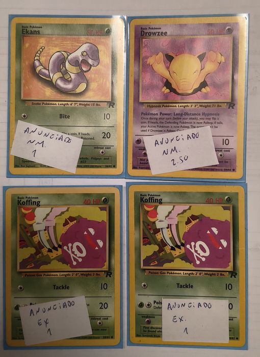 Cartas Pokemon Team Rocket