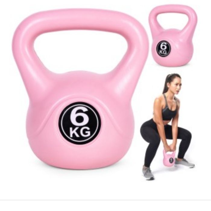 Kettlebell 6 kg para exercício, haltere, bola de peso, carga fitness