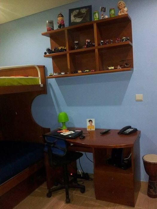 Cherry Secretary Desk, Bookshelf, and Glass64740119902210121