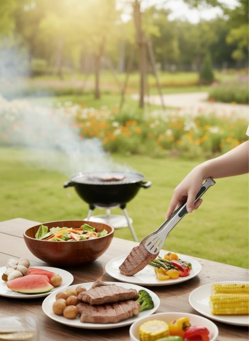 Нековзкі щипці для їжі