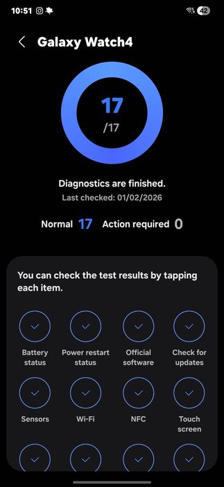Galaxy Watch 4 40mm com um mini raspão.
