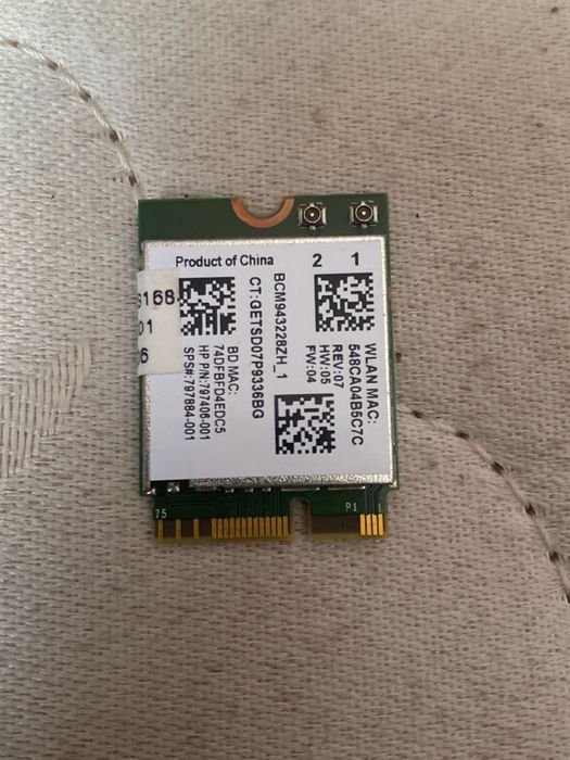 Модуль блютуз і вайфай