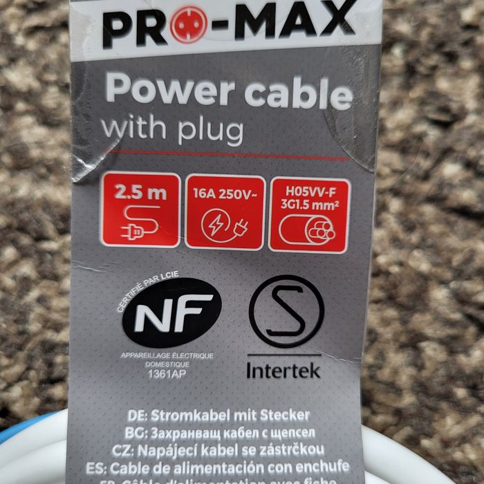 Kabel zasilający