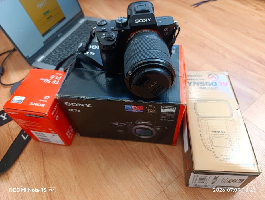 Sony A7 III + 2 Obiektywy + Lampa Yongnuo | Tylko 19 420 zdjęć | Gotowy zestaw!