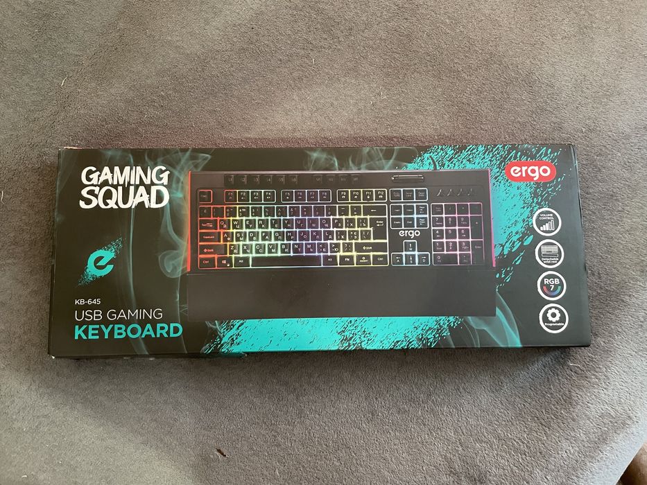 Игровая клавиатура Gaming squad, мембранка