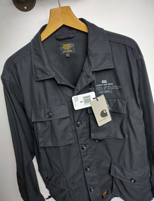 CARHARTT__bluza / koszula (S / M) utility workwear military USA / czarna