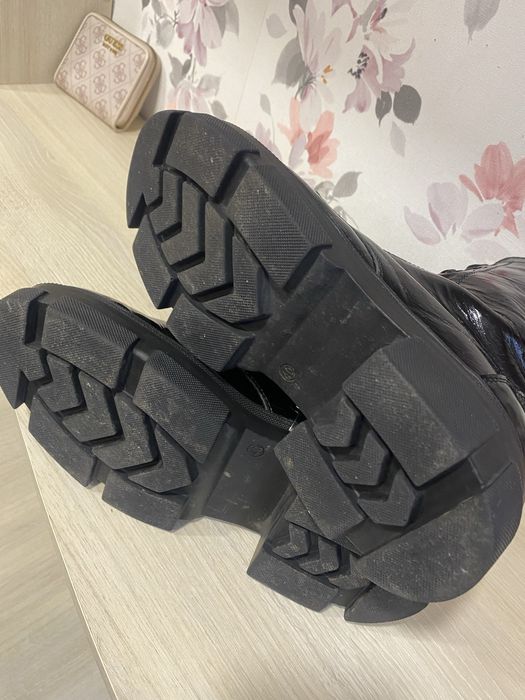 Ботинки кожа/лаковые