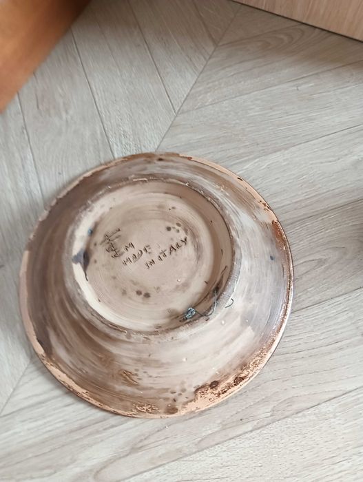 Talerz ceramiczny wiszący ludowy
