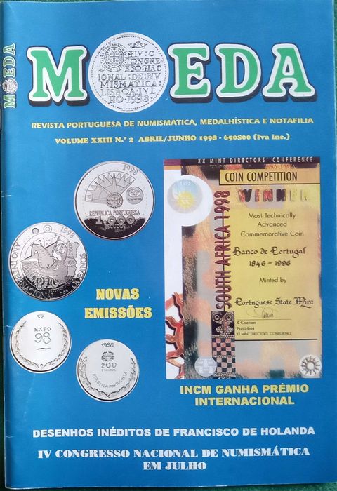 Revistas Moeda	- - -	Ano	 - 	1998	- - - - -	Revistas