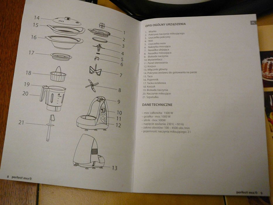 Sprzęt kuchenny wielofunkcyjny - Termomix