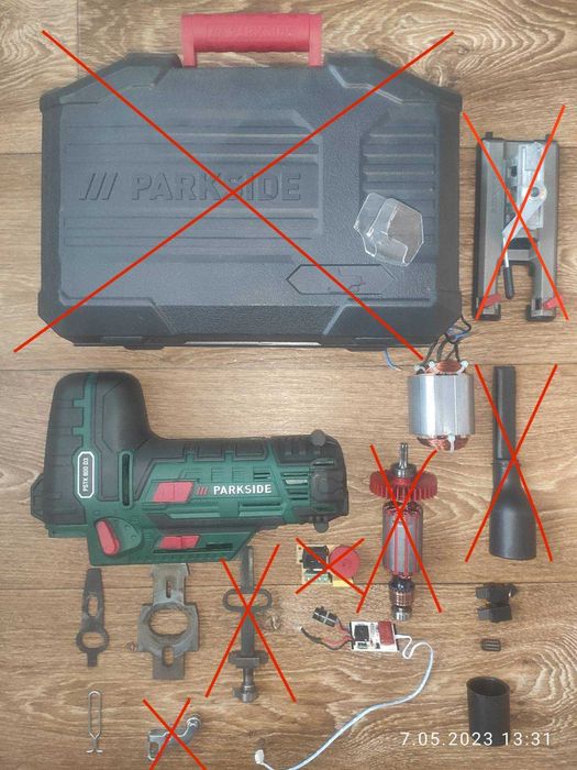 Parkside PSTK 800 D3 запчастини електро лобзик Парксайд