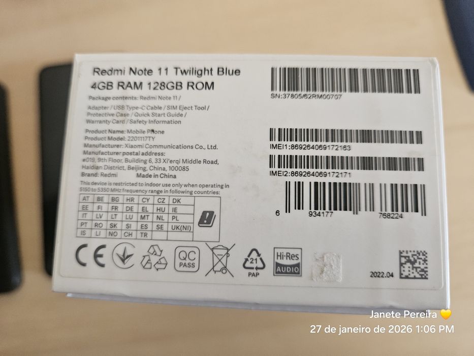 Redmi Note 11 Twilight Blue 4GB