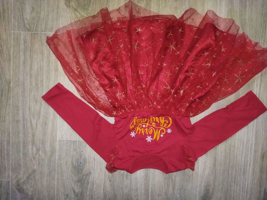 Новогоднее платье свитер на девочку 4-5 лет