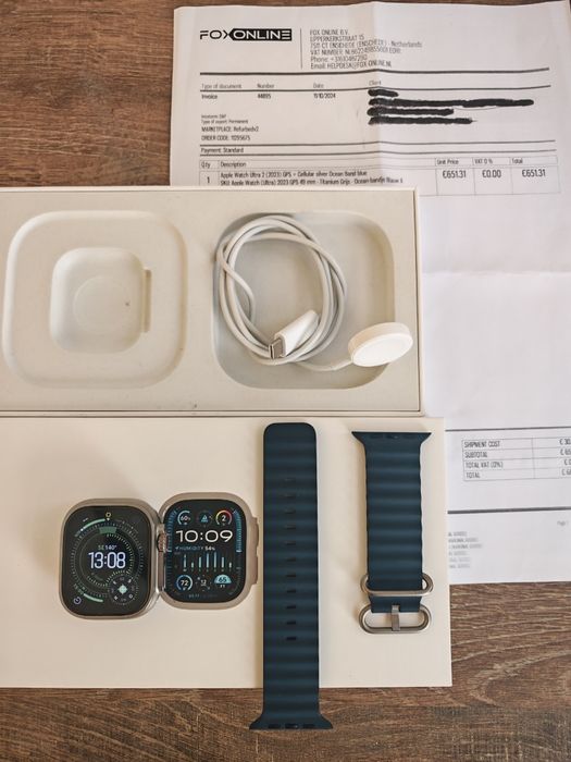 Apple Watch Ultra 2(2023) 49MM Cell Titanium Natural C/Garantia Aceito Retomas