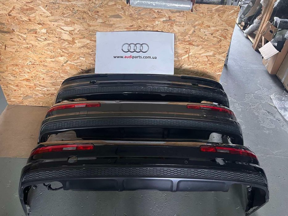 SQ7 Q7 4M бампер задний дорестайл 2015-2019