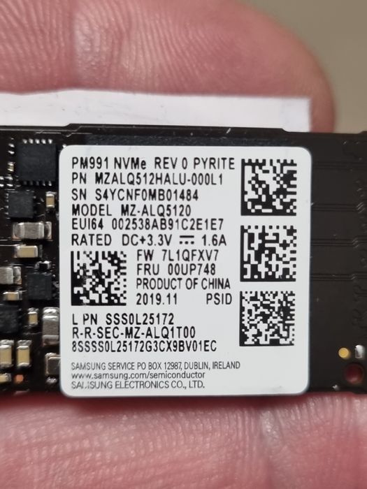 SSD M2 512GB  Samsung. 100%здоров'я.