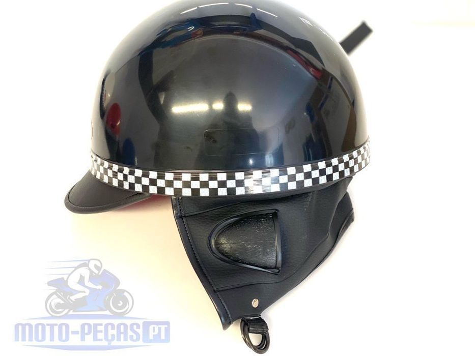 CAPACETE VINTAGE NEDIMOTO KIKO VERMELHO
