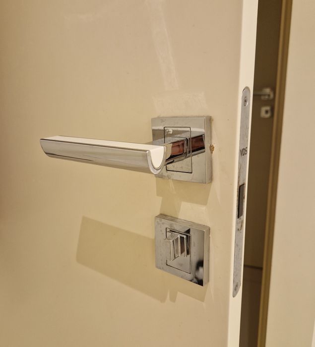 Klamki NOMET MARINA biały chrom 2x pokój 2x WC