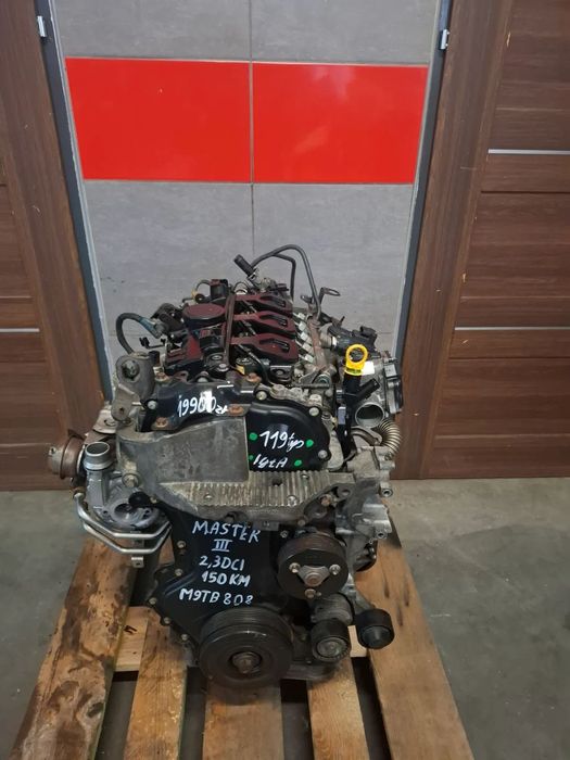 Silnik Renault MAster 2,3 DCI 150 KM nr M9TB808 stan idealny Przebieg 119 tys