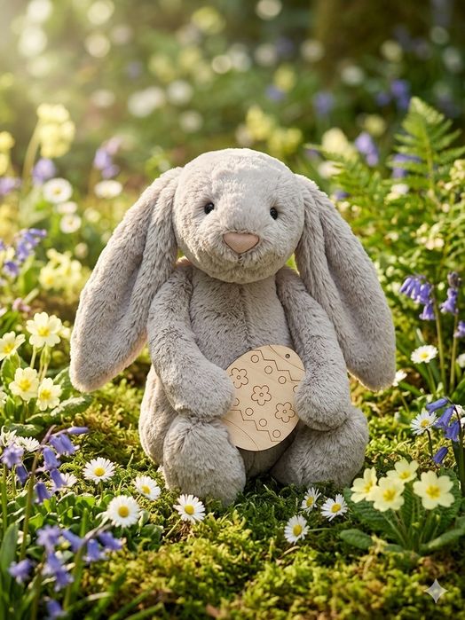 Оригінальний кролик Jellycat Bashful Bunny м'яка іграшка заяць колір беж