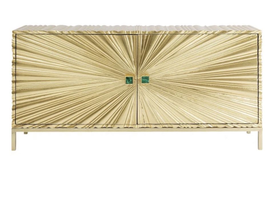 Komoda zlota kare design