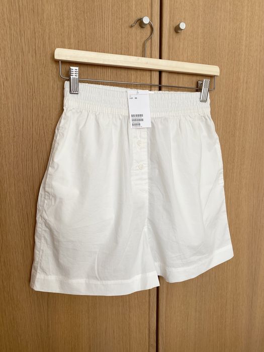 Szorty H&M białe XS 34 nowe z metką piżamowe basic