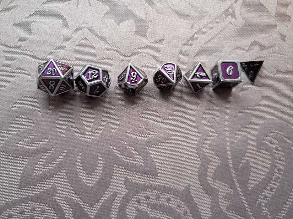 Набір металевих кубів/Набор кубов/Кубики/ДнД/D&D/DnD/Dungeons and Dragons/Dice Set