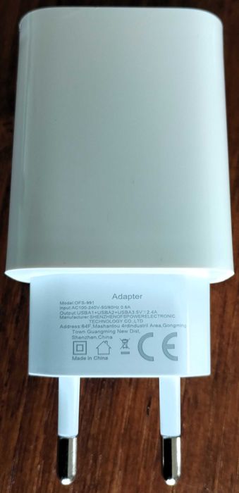 Carregador USB Triplo Novo