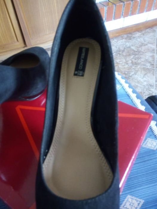 Sapato Senhora Tacão Alto Aerosoles Brahman PU Tamanho 39