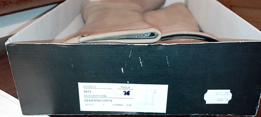 Botas estilo "Fold-Over" 36 Como Novas