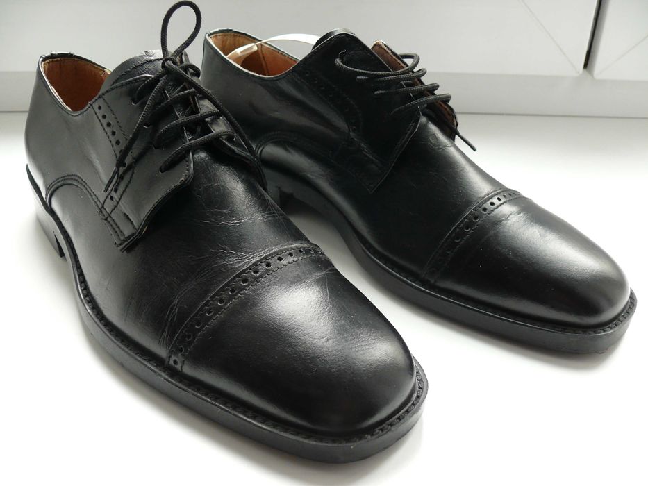 Nowe półbuty męskie garniturowe typu Derby skóra 100% roz.41