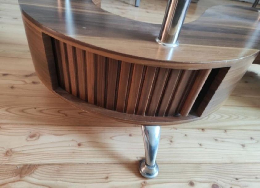 Ława duża szkło brąz