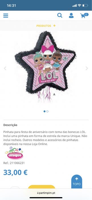 Pinhata nova da lol