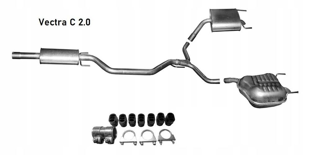 Глушитель резонатор Опель|Зафіра|Омега|Кадет|Вектра| А B Астра G H J