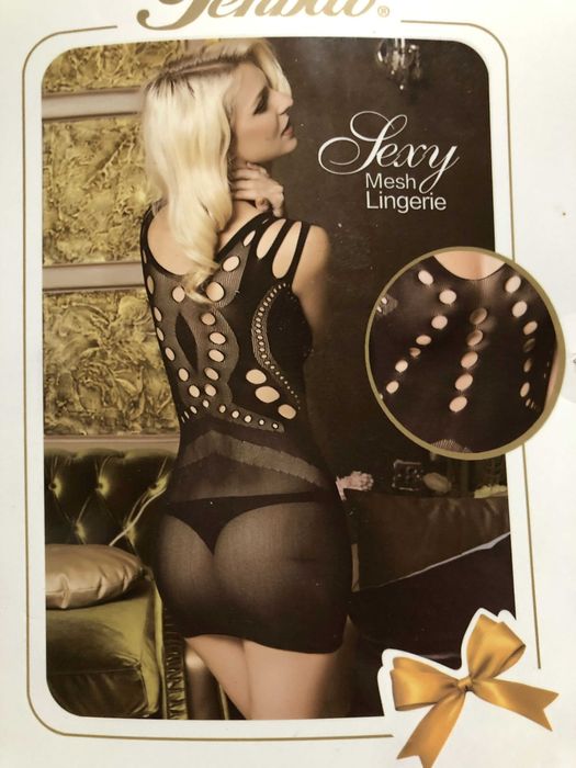 bodystocking siatka sukienka