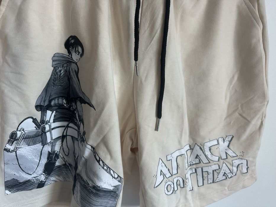 Calção Unisexo Anime Levi Ackerman Attack On Titan calção/fato de treino - Novos (portes incluídos)