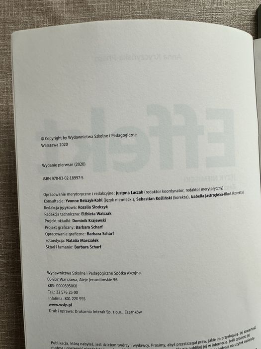 effekt 3 wsip język niemiecki, podręcznik + ćwiczenia