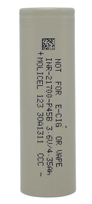 Аккумулятор высокотоковый Molicel INR 21700 P45B 3.6V 4500 mAh  Li-Ion