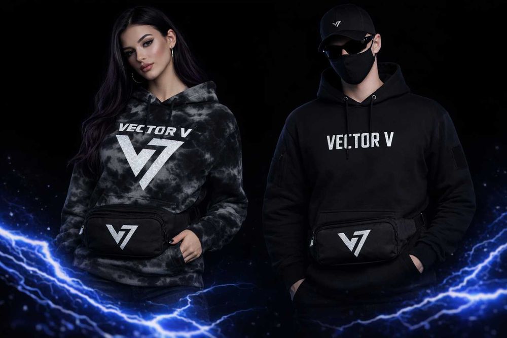 СУМКА-Бананка с принтом "VECTOR V"