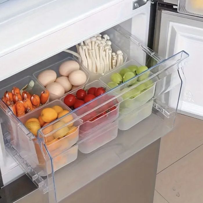 Набір контейнерів (3 шт.) для організації простору в холодильнику