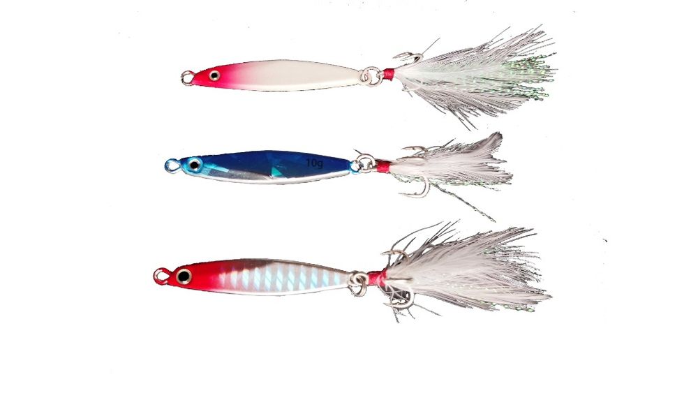 Zestaw prznęt wędkarskich - gumy, woblery, błystki, główki, przypony