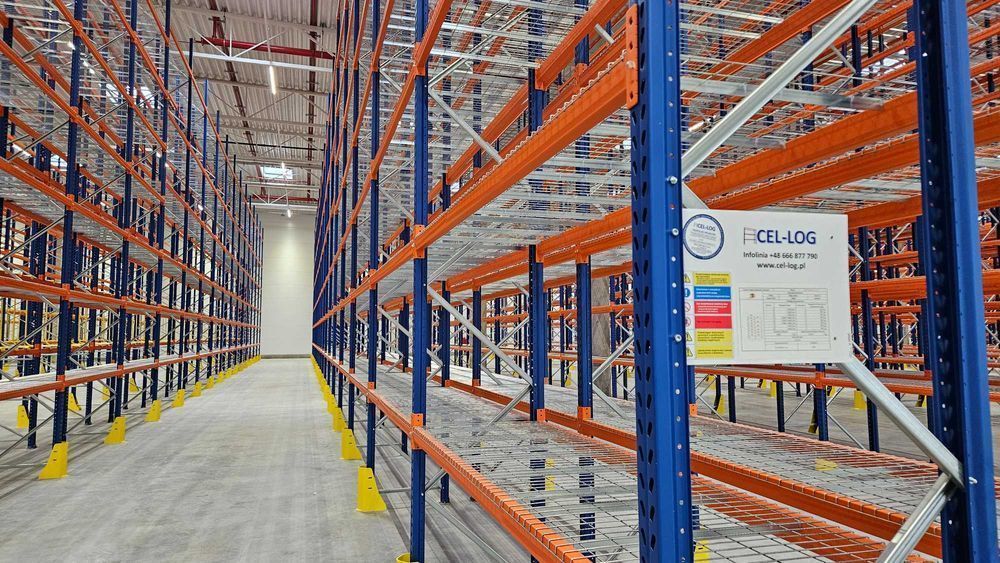 Regały magazynowe paletowe STOW, MGL, Mecalux, Esmena, WDX