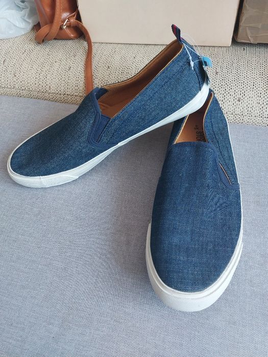 Nowe wsuwane buty półbuty dżinsowe męskie 42 Dunnes Stores uk 8