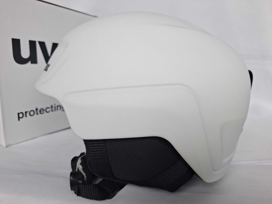 Kask narciarski juniorski Uvex Heyya Pro White Black Mat M 54-58cm