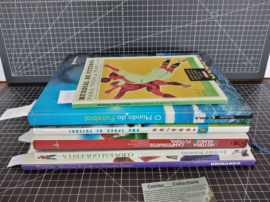 Livros sobre Futebol e Golfe coleção Os Magníficos 12 volumes