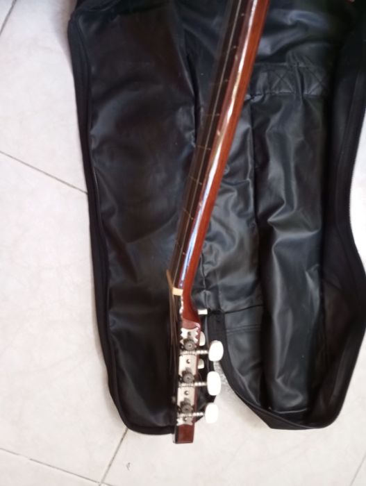 Guitarra Clássica Miguel Ângelo n1 adulto com mala de transporte e