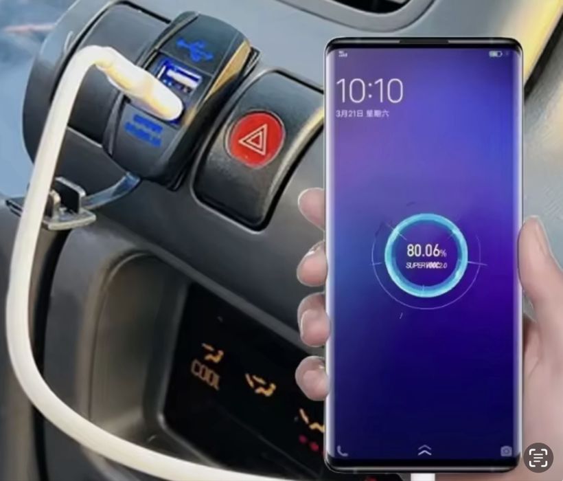 подвійний USB-зарядний пристрій 12-24 В Мотоцикл мопед авто квадроцикл