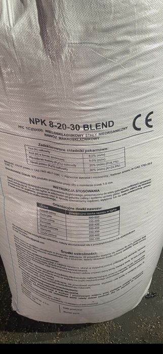 Nawoz NPK 8-20-30 blend polifoska